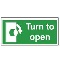 Picture of Turn To Open Right Sign