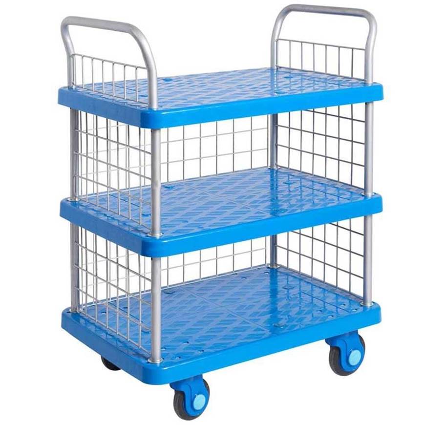 Picture of Proplaz Super Silent Three Tier Trolley with Mesh Side & Ends