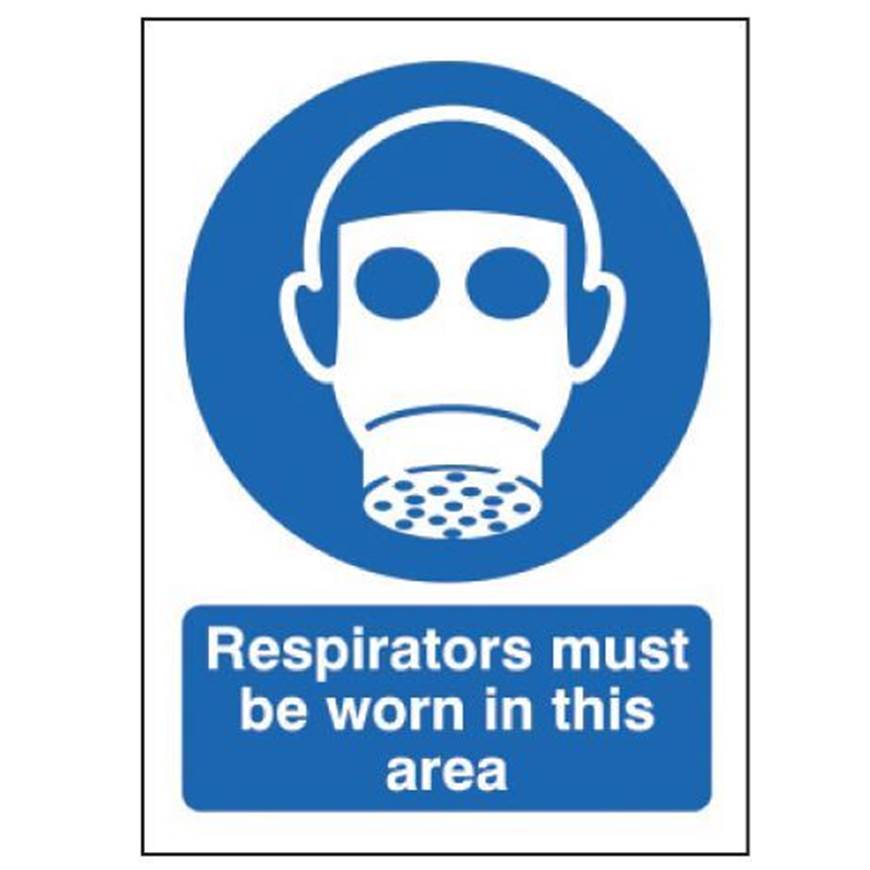Picture of Respirators Must Be Worn In This Area Sign
