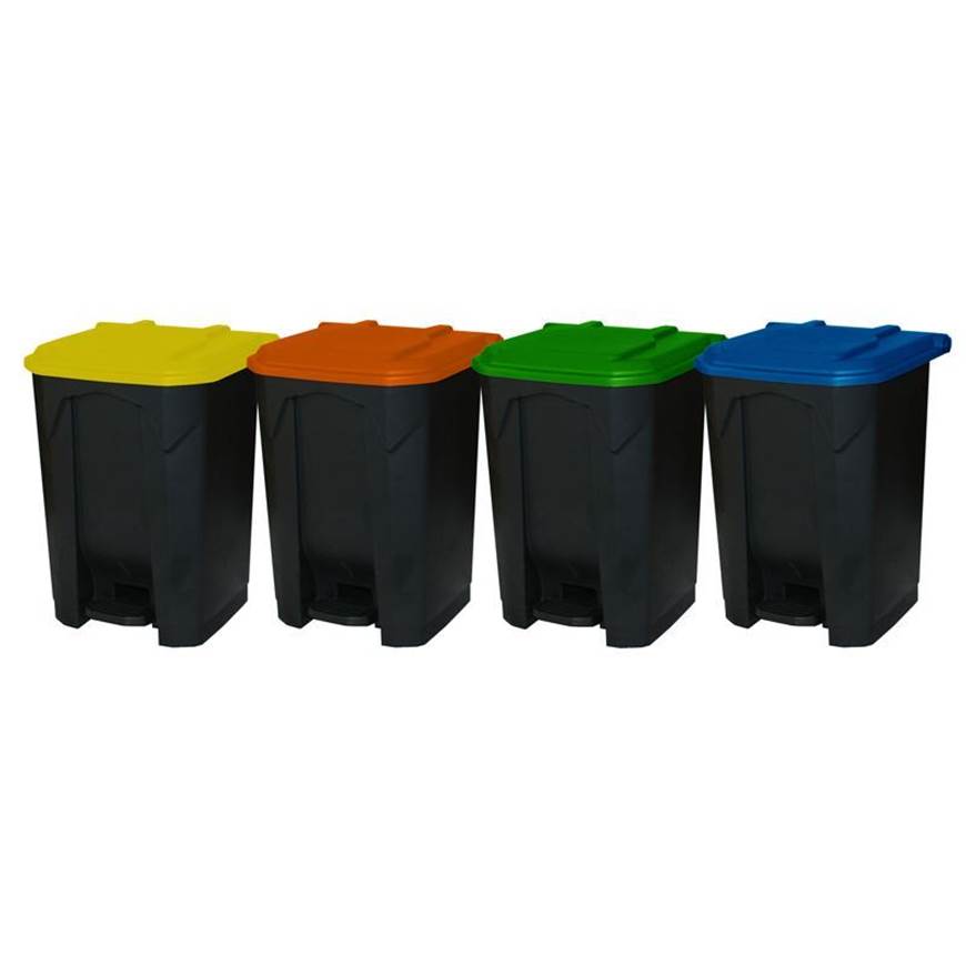 Picture of Pedal Bins with Coloured Lids
